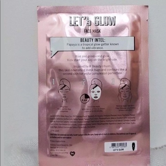 Pack of 4 VICTORIA’S SECRET PINK Face Sheet‎ Mask Spa Facial Skincare Bundle - Picture 5 of 9